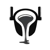 Casting management icon with pouring metal symbol